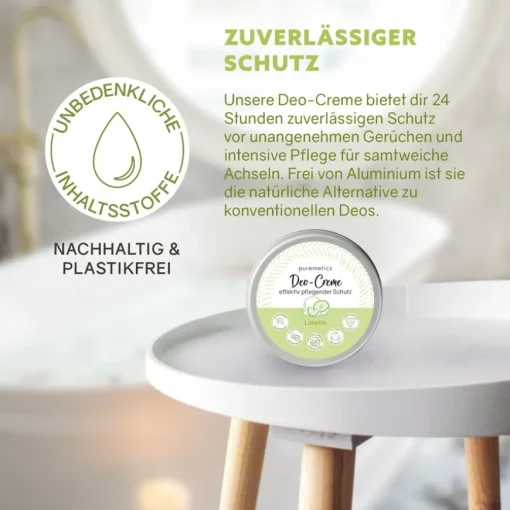 Körperpflege Deo-Creme Limette von puremetics