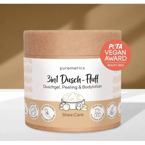 Körperpflege 3in1 Intensiv-Dusch-Fluff Shea Care von puremetics