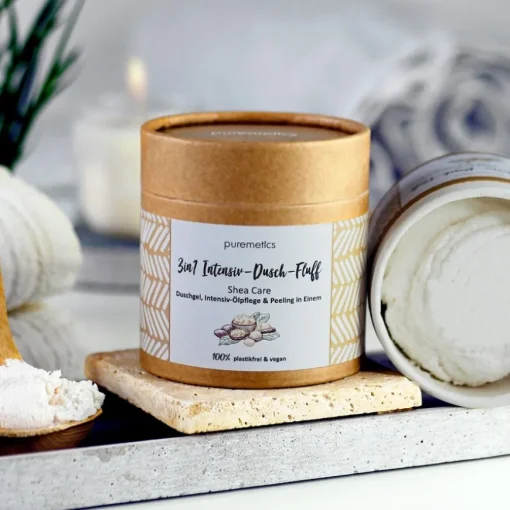 Körperpflege 3in1 Intensiv-Dusch-Fluff Shea Care von puremetics