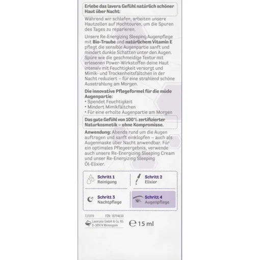 Lavera Re-Energizing Sleeping Augenpflege