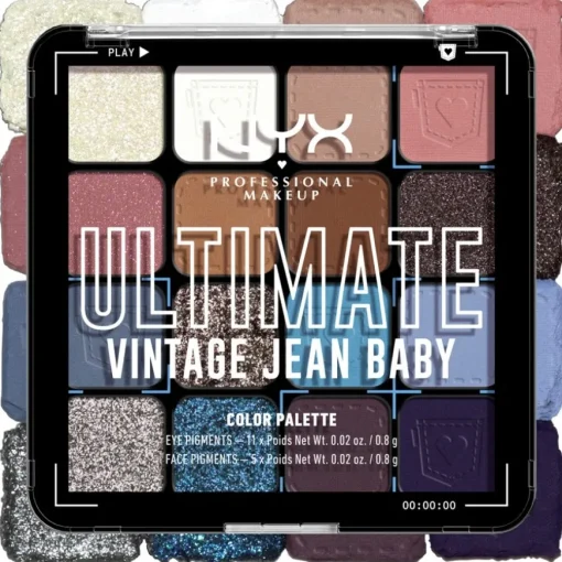 Lidschatten Ultimate Shadow Palette Vintage Jean Baby von NYX Professional Makeup