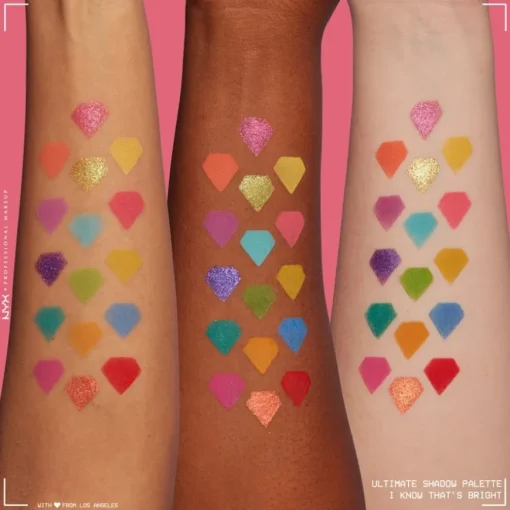 Lidschatten Ultimate Shadow Palette I Know That's Bright von NYX Professional Makeup