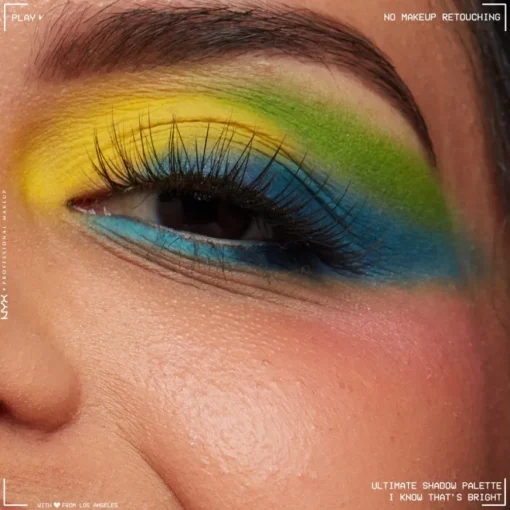 Lidschatten Ultimate Shadow Palette I Know That's Bright von NYX Professional Makeup