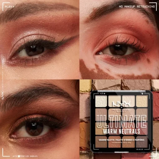 Lidschatten Ultimate Shadow Palette Warm Neutrals von NYX Professional Makeup