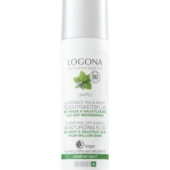Logona Mattierendes Feuchtigkeitsfluid Bio-Minze & Salicylsäure aus Weidenrinde
