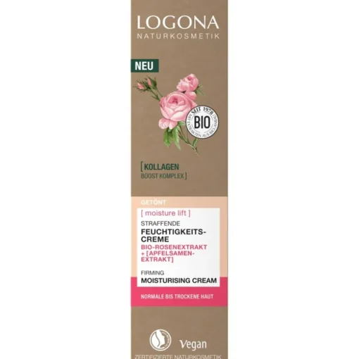 Logona Moisture Lift Straffende Getönte Feuchtigkeitscreme Bio-Rosenextrakt Und Apfelsamenextrakt