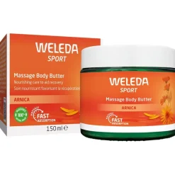 Lotionen Sport Massage Body Butter Arnika Reichhaltige Pflege für eine muskelentspannende Massage von Weleda