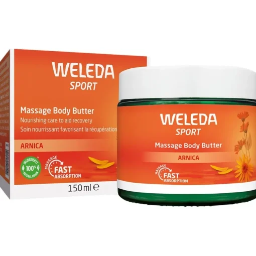 Lotionen Sport Massage Body Butter Arnika Reichhaltige Pflege für eine muskelentspannende Massage von Weleda