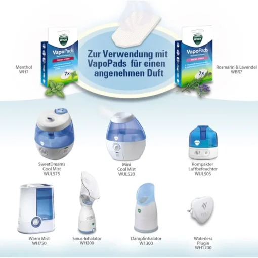 Luftbefeuchter Vapo Pads Menthol Refill von WICK