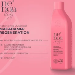 Macadamia Regeneration Natural Shower Gel Very Dry Skin von Neboa