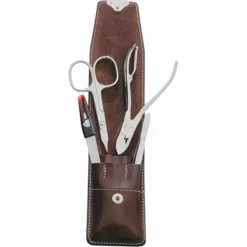 Manicure Etuis Country Etui, 4-teilig, braun von ERBE