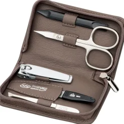 Manicure Etuis Manicure-Etui mit Reißverschluss, 5-teilig, Taupe von ERBE