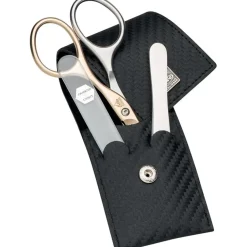 Manicure Etuis Taschen-Etui, 3-tlg. Carbon von ERBE