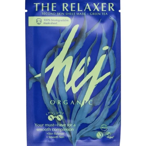 Masken & Peelings The Relaxer Second Skin Sheet Mask von Hej Organic