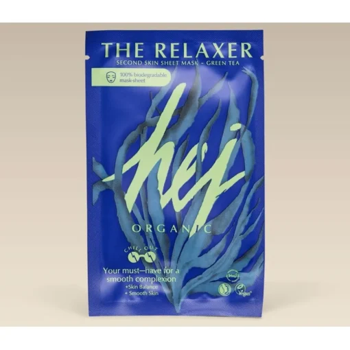 Masken & Peelings The Relaxer Second Skin Sheet Mask von Hej Organic