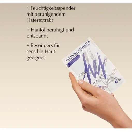 Masken & Peelings The Ultra Hydrator Second Skin Sheet Mask von Hej Organic