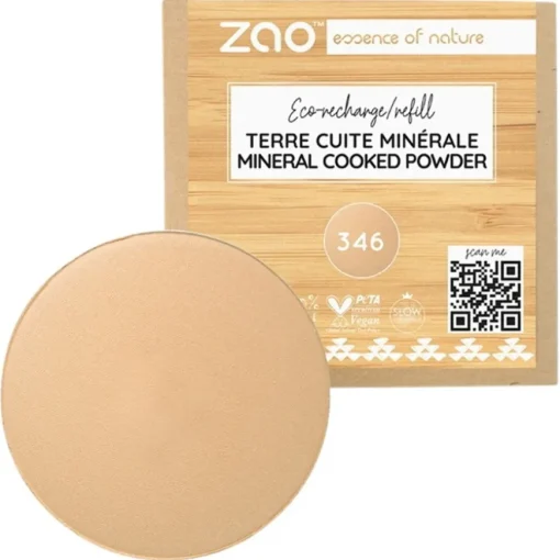 Mineral Puder Refill Cooked Powder Natural von Zao