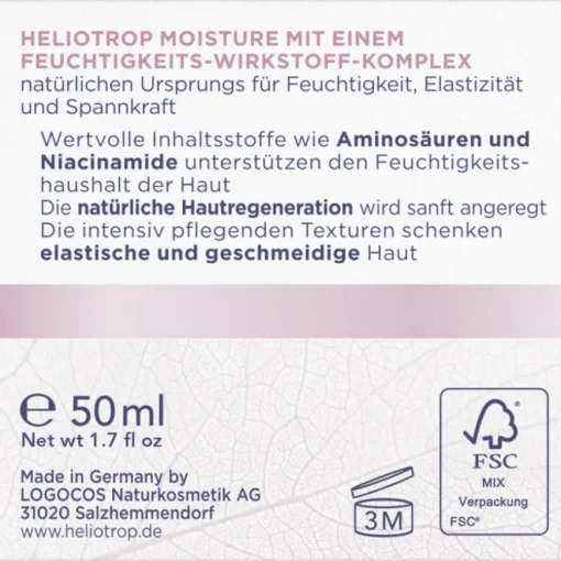 Moisture Feuchtigkeitscreme von Heliotrop