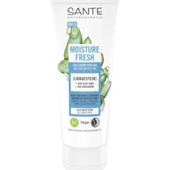 Moisture Fresh 3in1 Creme Peeling mit Lavagestein, Bio-Aloe Vera & Bio-Avocadoöl von Sante Naturkosmetik