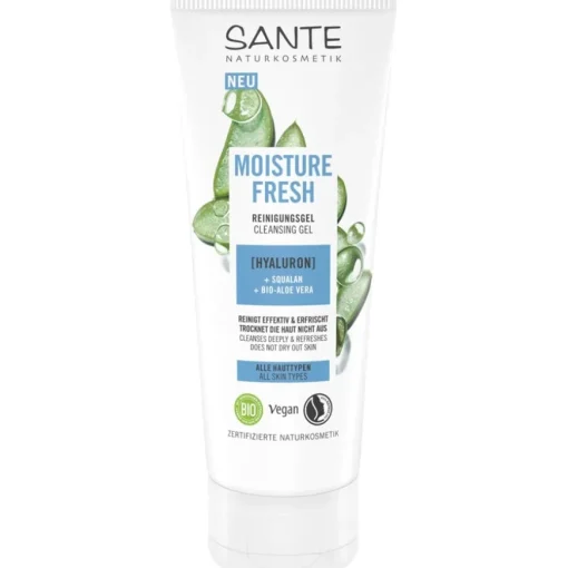 Moisture Fresh Reinigungsgel mit Hyaluron, Squalan & Bio-Aloe Vera von Sante Naturkosmetik