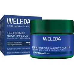 Nachtpflege Festigende Nachtpflege Blauer Enzian & Edelweiss Nährt intensiv & mindert tiefe Falten von Weleda