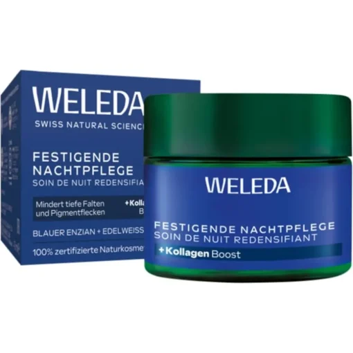 Nachtpflege Festigende Nachtpflege Blauer Enzian & Edelweiss Nährt intensiv & mindert tiefe Falten von Weleda