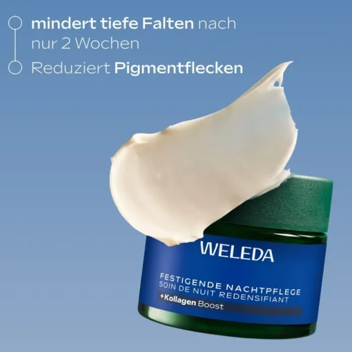 Nachtpflege Festigende Nachtpflege Blauer Enzian & Edelweiss Nährt intensiv & mindert tiefe Falten von Weleda