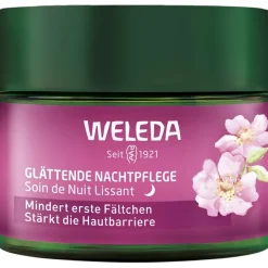 Nachtpflege Glättende Nachtpflege Wildrose & Weisser Tee Stärkt die Hautbarriere, mindert erste Fältchen von Weleda