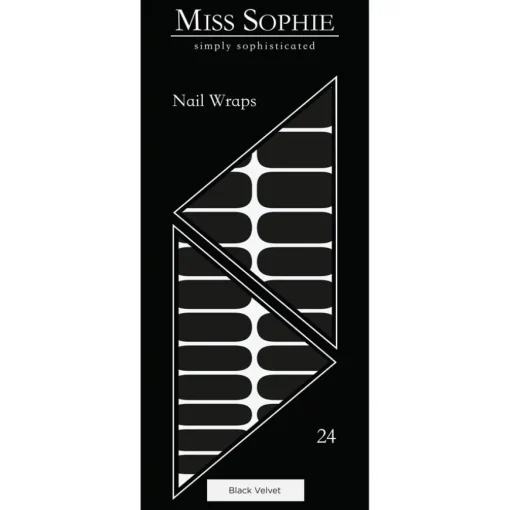 Nagelfolien Black Velvet Nail Wraps von Miss Sophie