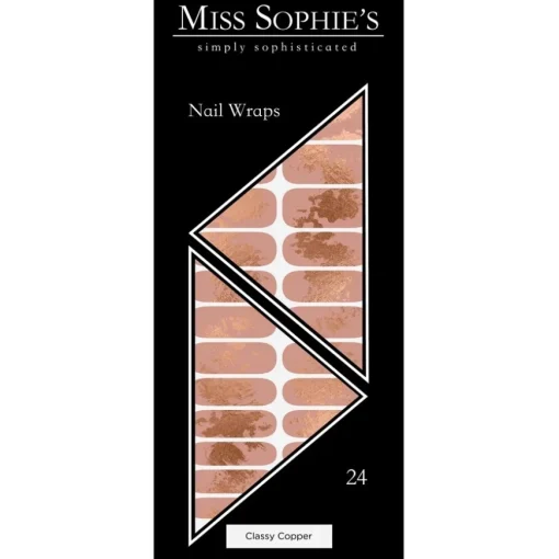 Nagelfolien Classy Copper Nail Wraps von Miss Sophie