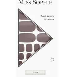 Nagelfolien Cocoa Pedicure Wrap von Miss Sophie