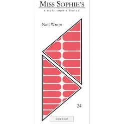 Nagelfolien Coral Crush Nail Wraps von Miss Sophie