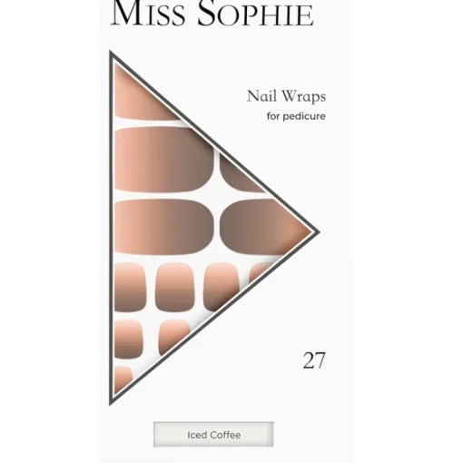 Nagelfolien Iced Coffee Pedicure Wrap von Miss Sophie