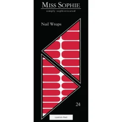 Nagelfolien Lipstick Red Nail Wraps von Miss Sophie
