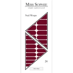 Nagelfolien Nail Wraps Brick Red von Miss Sophie