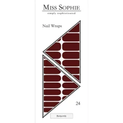 Nagelfolien Nail Wraps Burgundy von Miss Sophie