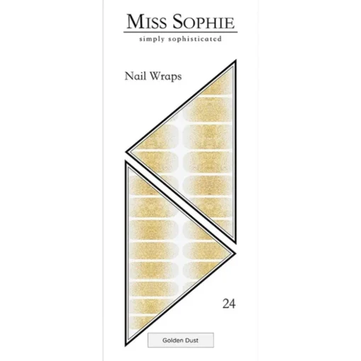 Nagelfolien Nail Wraps Golden Dust von Miss Sophie