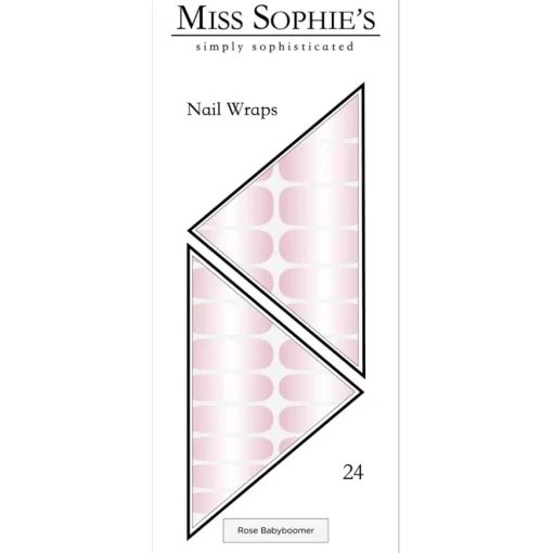 Nagelfolien Rose Babyboomer Nail Wraps von Miss Sophie