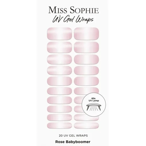 Nagelfolien UV Rose Babyboomer UV von Miss Sophie
