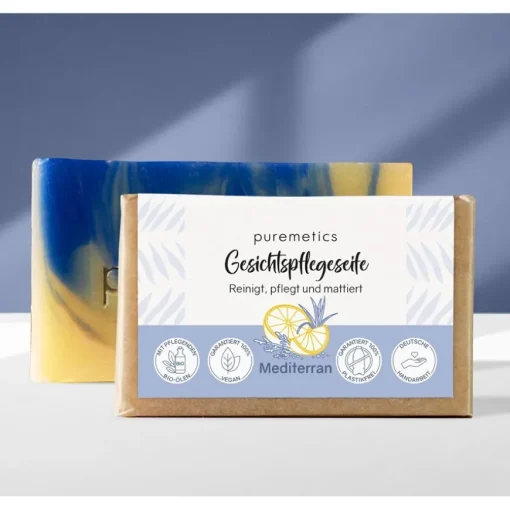 Natur-Seifen Gesichtspflegeseife Mediterran von puremetics