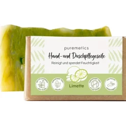 Natur-Seifen Hand- und Duschpflegeseife Limette von puremetics