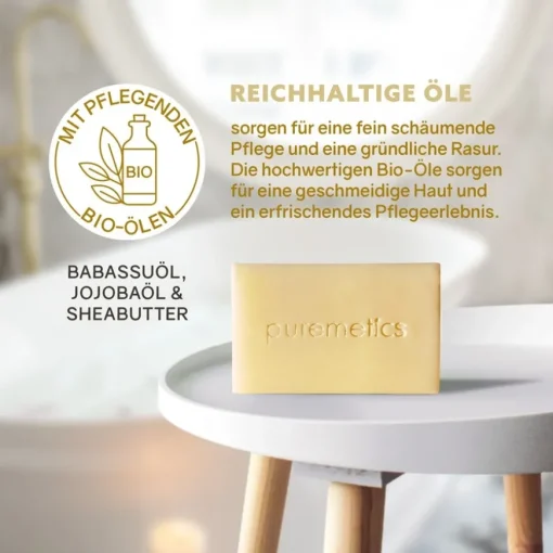 Natur-Seifen Rasierseife Ingwer Tonic von puremetics