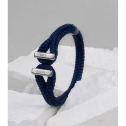 Nautische Armbänder Icy Ike Navy | Silver von Pig & Hen