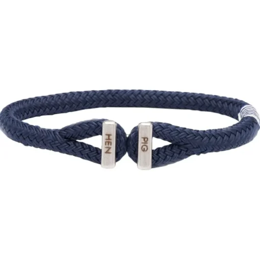 Nautische Armbänder Icy Ike Navy | Silver von Pig & Hen