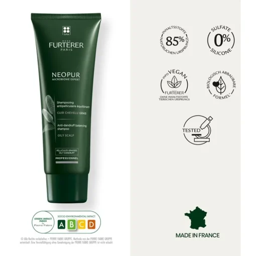 Neopur Ausgleichendes Shampoo für fettige Schuppen von René Furterer