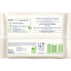 NIVEA 3in1 Sensitiv Reinigungstücher