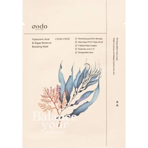ONDO BEAUTY 36.5 Hyaluronic Acid & Algae Moisture Boosting Mask