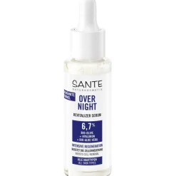 Overnight Revitalizer Serum mit Bio-Olive, Hyaluron & Bio-Aloe Vera von Sante Naturkosmetik