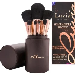 Pinselset Golden Queen Set Rose Gold von Luvia Cosmetics