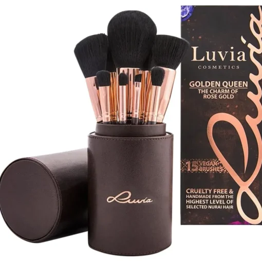 Pinselset Golden Queen Set Rose Gold von Luvia Cosmetics